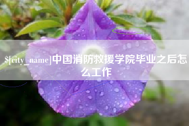 嘉善中国消防救援学院毕业之后怎么工作