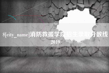 嘉善消防救援学院招生录取分数线2019