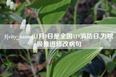 嘉善11月9日是全国119消防日,为积极推进修改病句