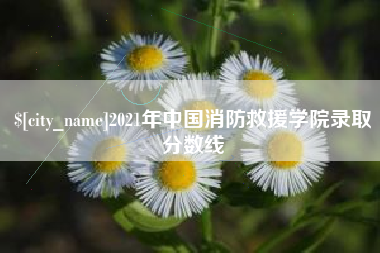 嘉善2021年中国消防救援学院录取分数线