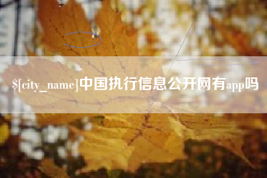 嘉善中国执行信息公开网有app吗