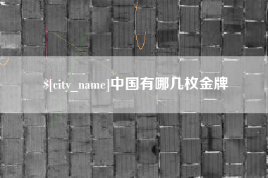 嘉善中国有哪几枚金牌