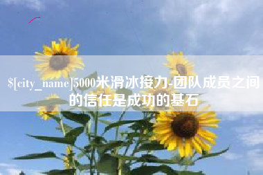 嘉善5000米滑冰接力-团队成员之间的信任是成功的基石