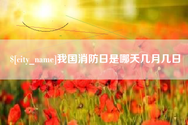 嘉善我国消防日是哪天几月几日