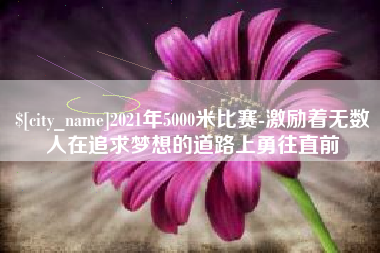 嘉善2021年5000米比赛-激励着无数人在追求梦想的道路上勇往直前