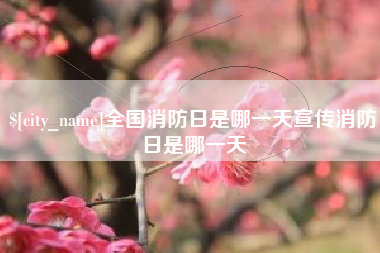 嘉善全国消防日是哪一天宣传消防日是哪一天