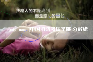 嘉善中国消防救援学院 分数线