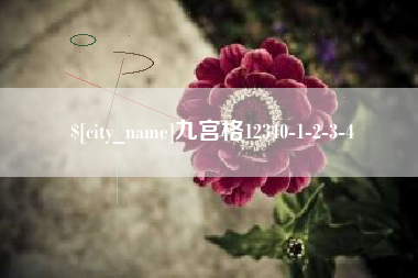 嘉善九宫格12340-1-2-3-4