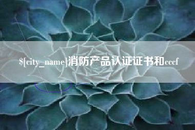 嘉善消防产品认证证书和cccf