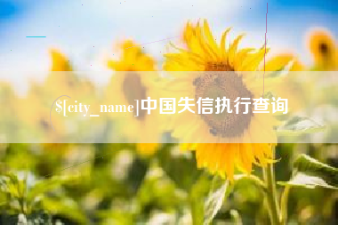 嘉善中国失信执行查询