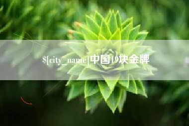 嘉善中国19块金牌