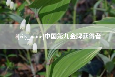 嘉善中国第九金牌获得者
