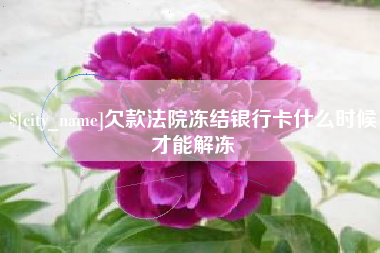 嘉善欠款法院冻结银行卡什么时候才能解冻