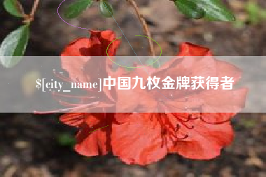 嘉善中国九枚金牌获得者