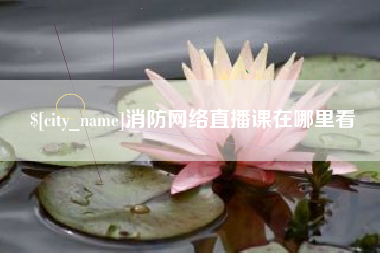 嘉善消防网络直播课在哪里看