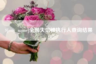 嘉善全国失信被执行人查询结果