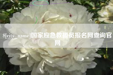 嘉善国家应急救援员报名网查询官网