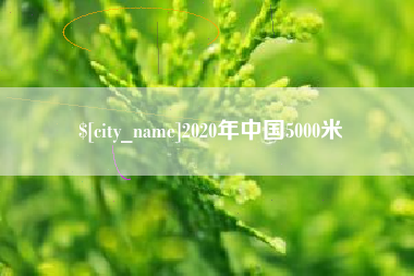 嘉善2020年中国5000米