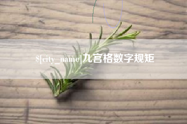 嘉善九宫格数字规矩