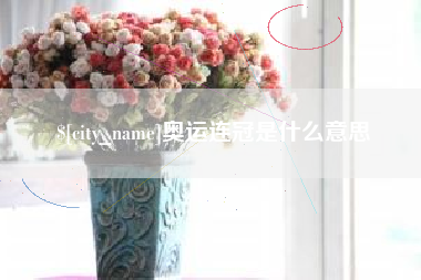 嘉善奥运连冠是什么意思