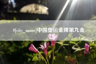 嘉善中国奥运金牌第九金
